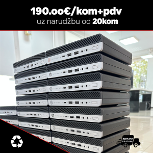 5 x HP Elitedesk 800 G4, Mini PC/Intel Core i5-8500T/8GB DDR4/256GB SSD/HP 90W adapter/Windows 11 Pro