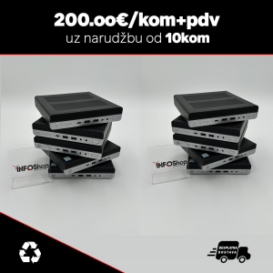 10 x HP Elitedesk 800 G4, Mini PC/Intel Core i5-8500T/8GB DDR4/256GB SSD/HP 90W adapter/Windows 11 Pro