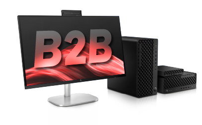 kompjuter s natpisom b2b